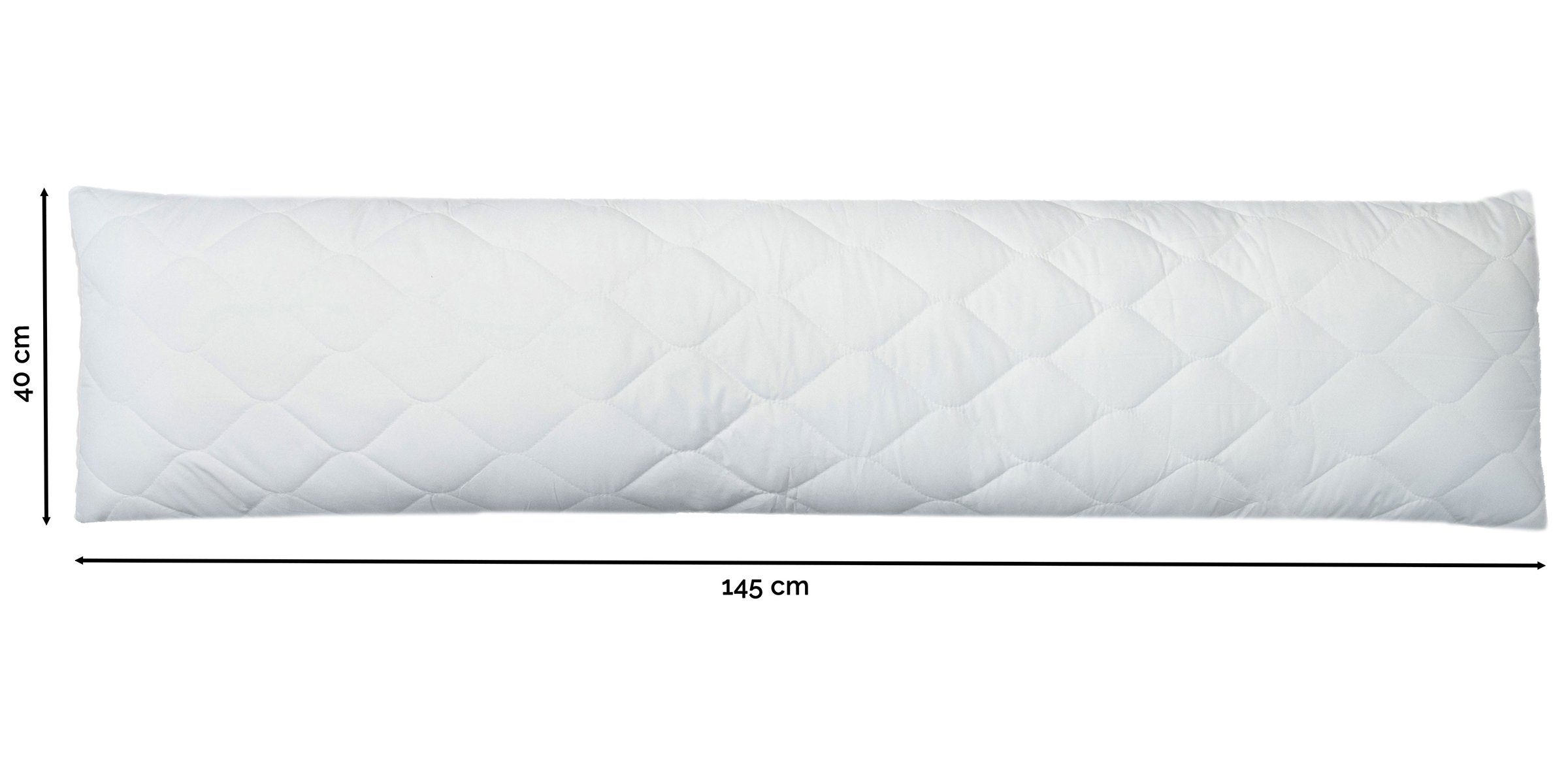 ZOLLNER Seitenschläferkissen, 1-tlg., 40 x 145 cm, 100% Polyester, vom Hotelwäschespezialisten