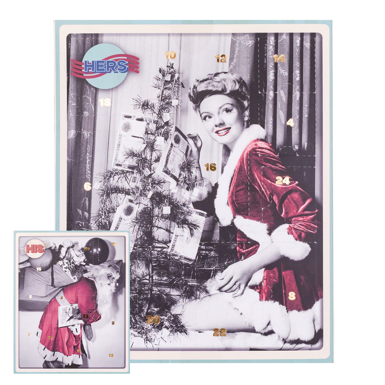 accentra Adventskalender COUPLES in rechteckiger Box