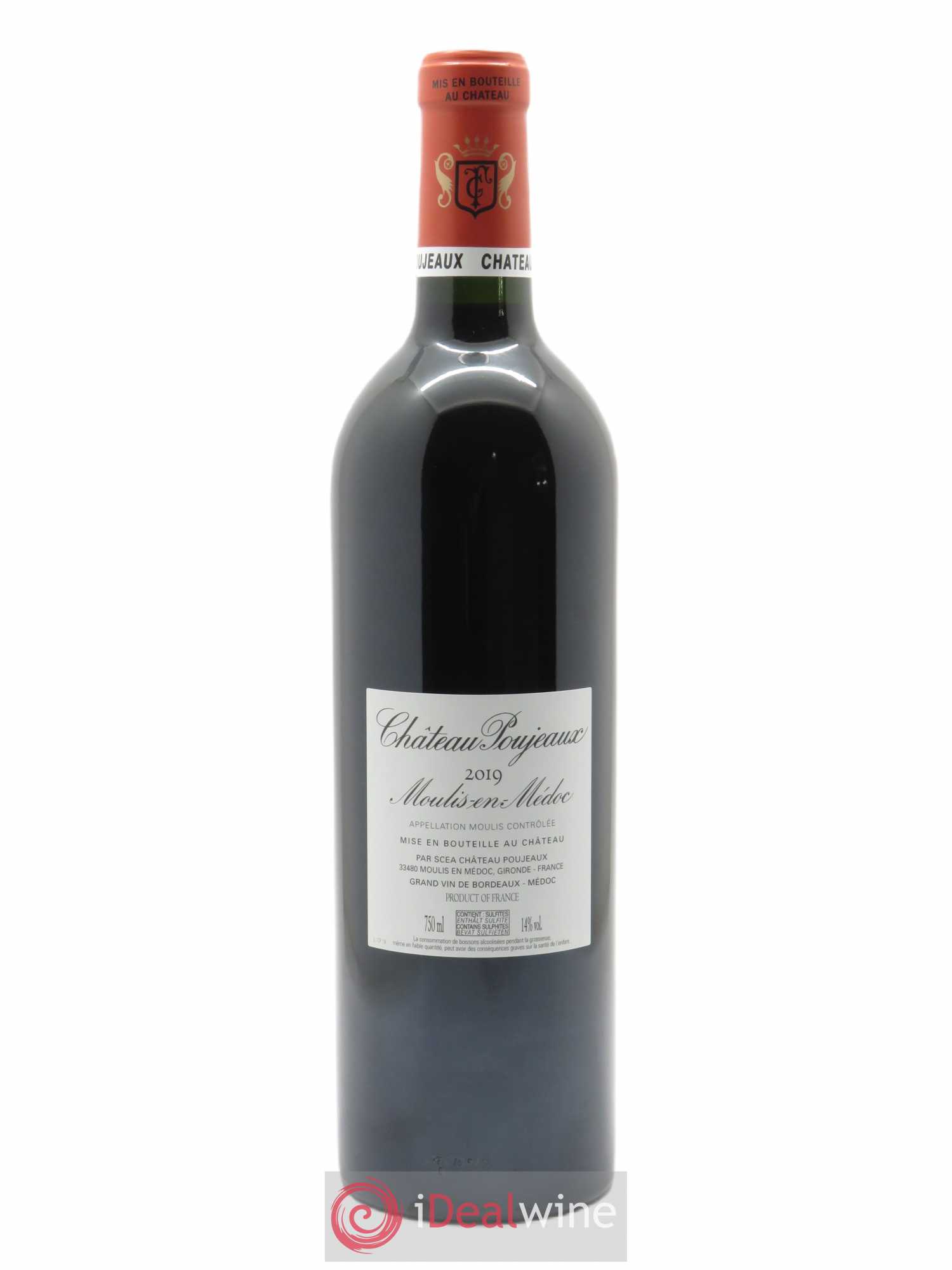 Château Poujeaux  2019 - Lot de 1 Bouteille