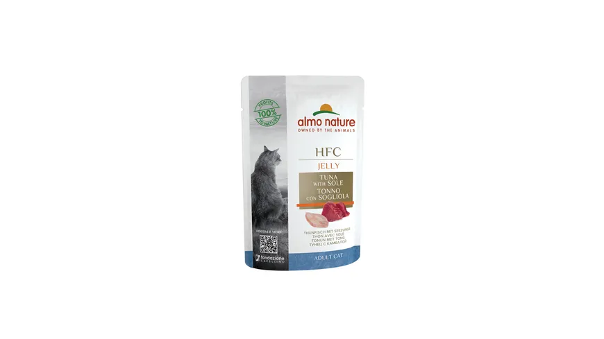 almo nature Katzennassfutter Cat Natural Jelly Thunfisch+Seezunge 55 g