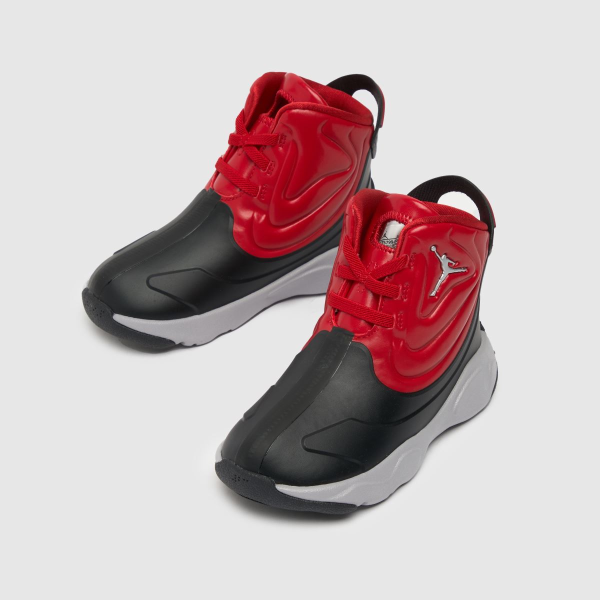 Nike Jordan svarta och röda dropp 23 småbarnsskor