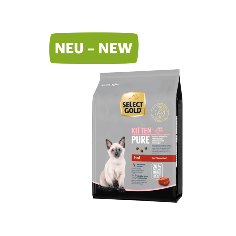 SELECT GOLD Trockenfutter SELECT GOLD Pure Kitten Rind 2,5 kg