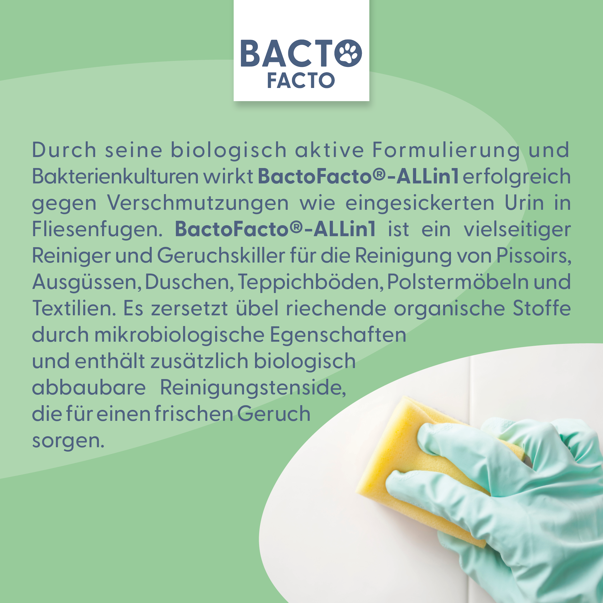BactoFacto Käfigreinigung & Hygiene BactoFacto ALLin1 250ml Geruchsentferner Konzentrat zum Anmischen von 500ml