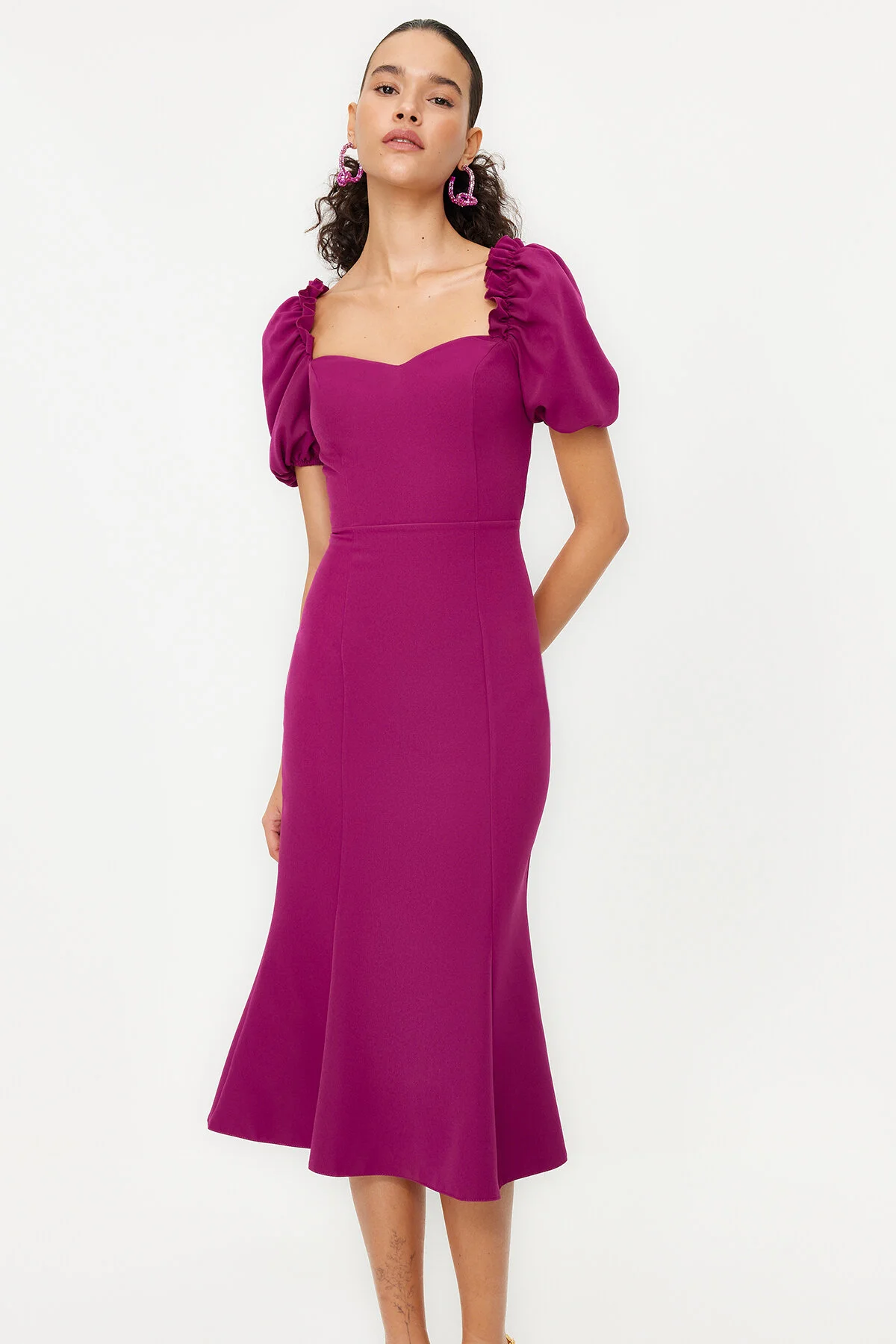 Trendyol Collection  Stilvolles lila Abendkleid