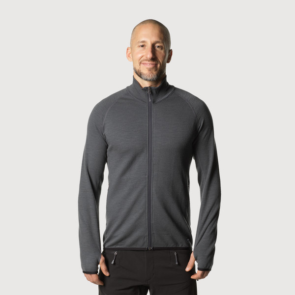 MIDLANA 340 MERINO HALF ZIP M Herren - Wollpullover
