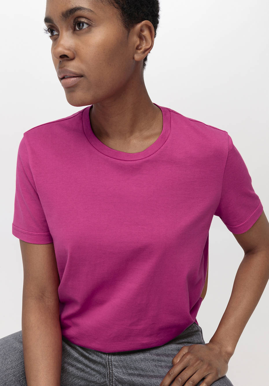 Kurzarm-Shirt aus reiner Bio-Baumwolle