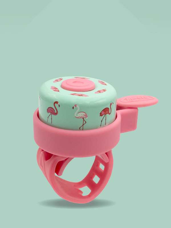 Sonnette trottinette Flamant Rose