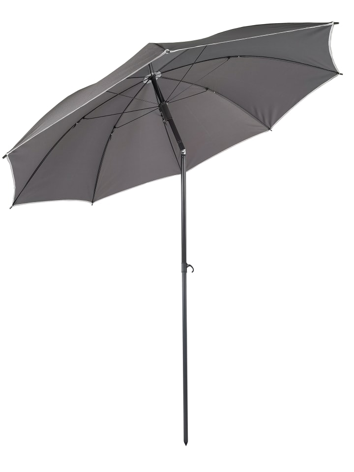 VCM  Sonnenschirm 180 cm Strandschirm Schirm UV-Schutz in Anthrazit günstig kaufen onesize