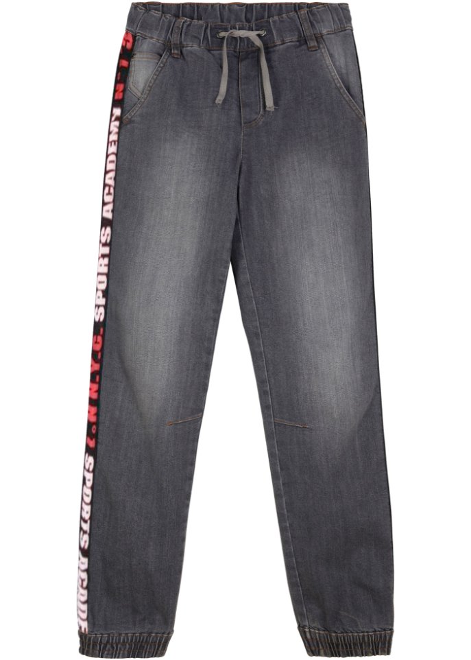 Jungen Sweat-Jeans mit Tape, Slim Fit