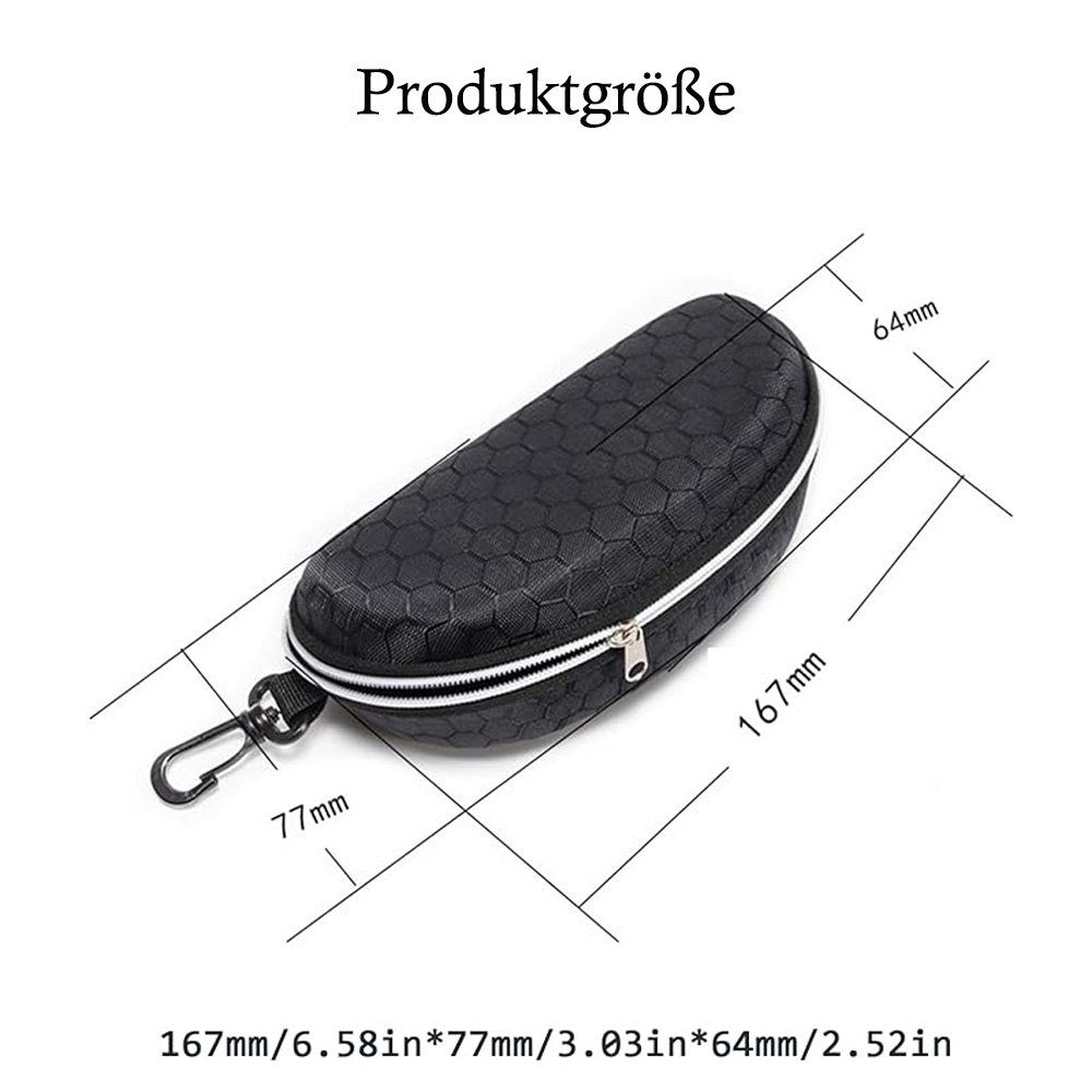 Tian Dee Brillenetui Brillenetui Hardcase, Brillenetui 2 Stücke, Brillenetui Sonnenbrille