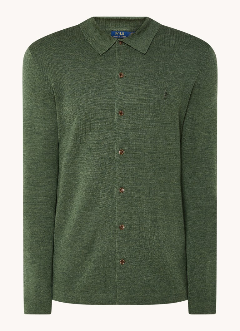 Ralph Lauren vunena košulja regularnog kroja s logom
