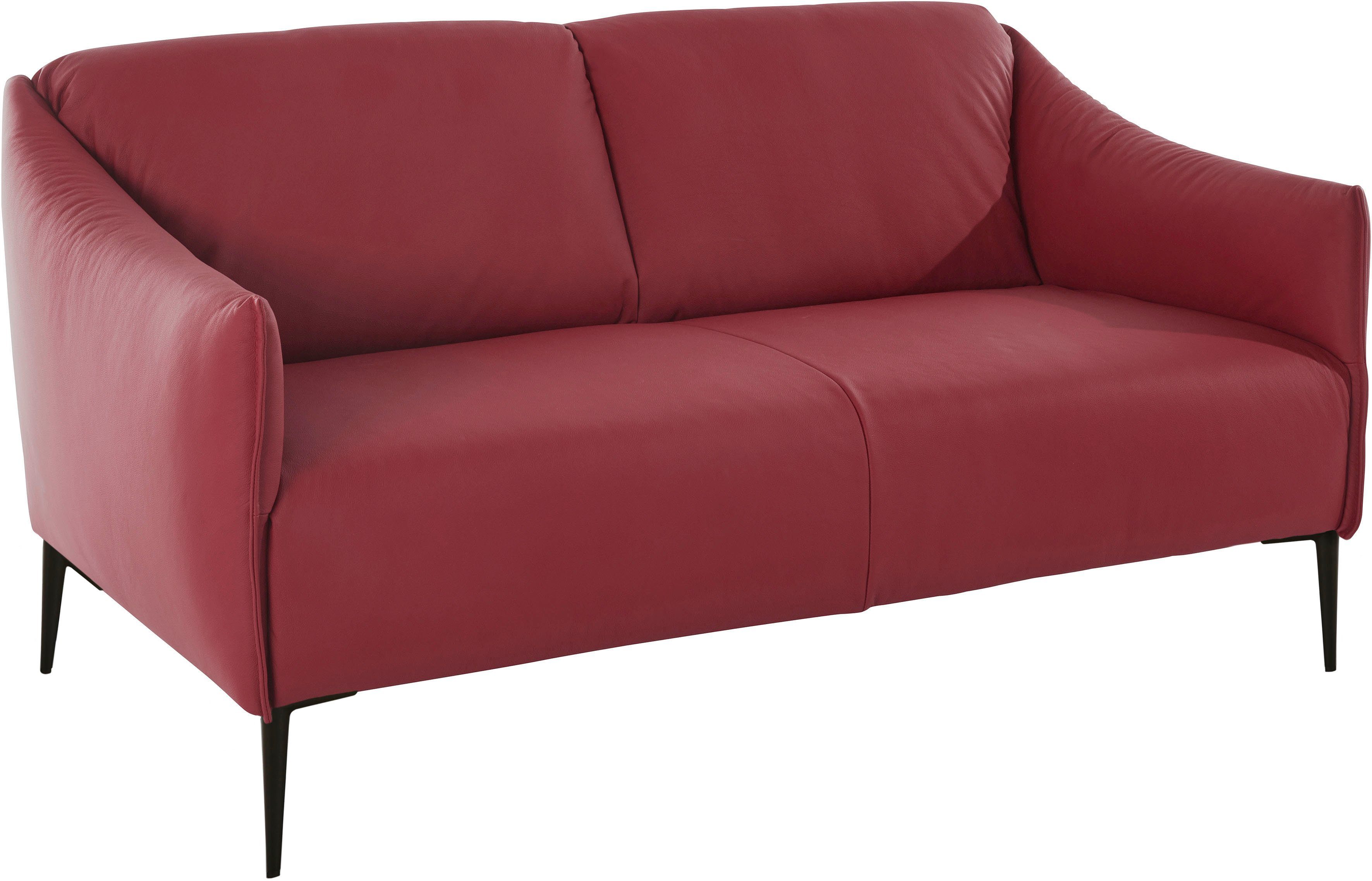 W.SCHILLIG 2-Sitzer sally, mit Metallfüßen in Schwarz pulverbeschichtet, Breite 154 cm