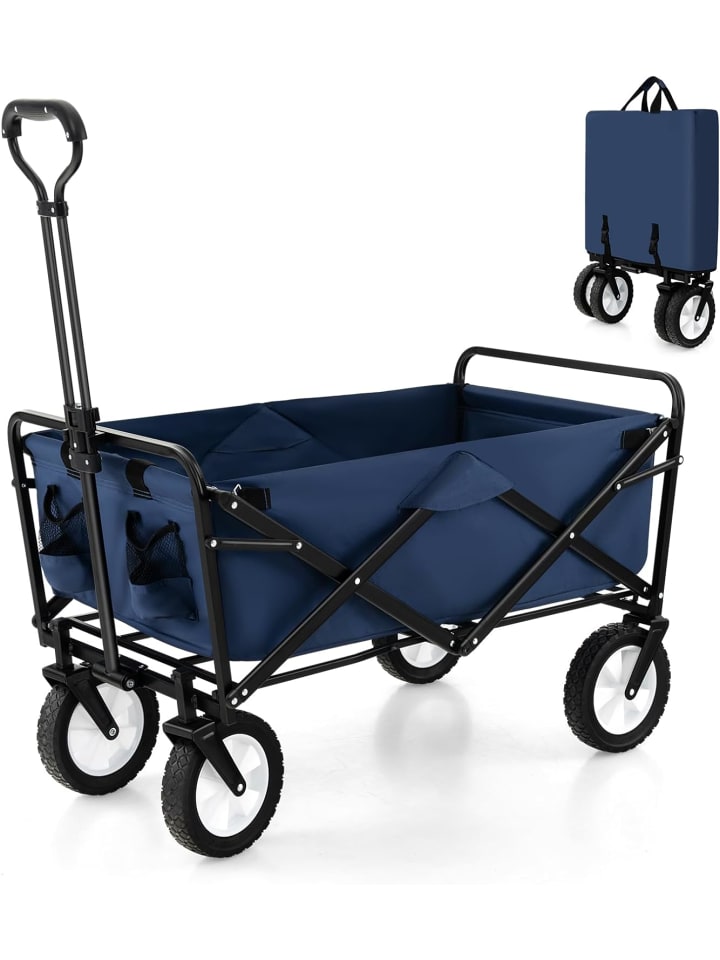 COSTWAY Bollerwagen faltbar in Blau günstig kaufen onesize