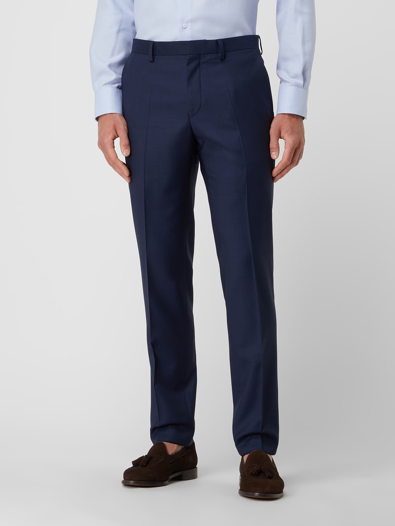 Slim Fit Anzug mit 2-Knopf-Sakko in marineblau