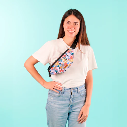 Small Rennes silver fanny pack
