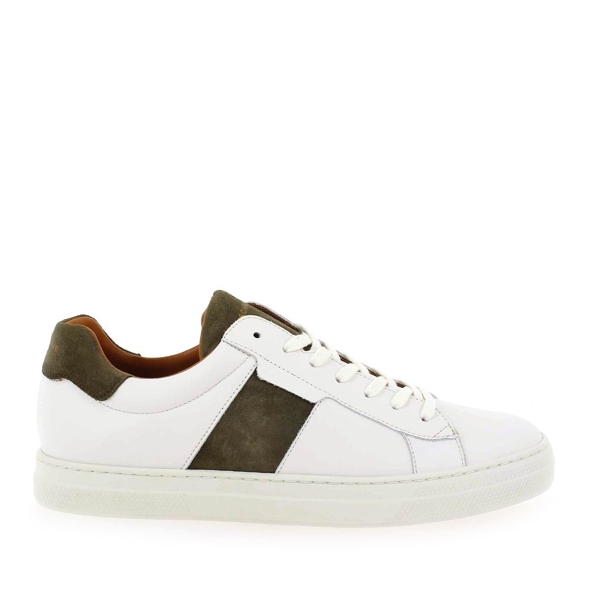 Schmoove  SPARK GANG NAPPA/SUEDE - Blanc Kaki