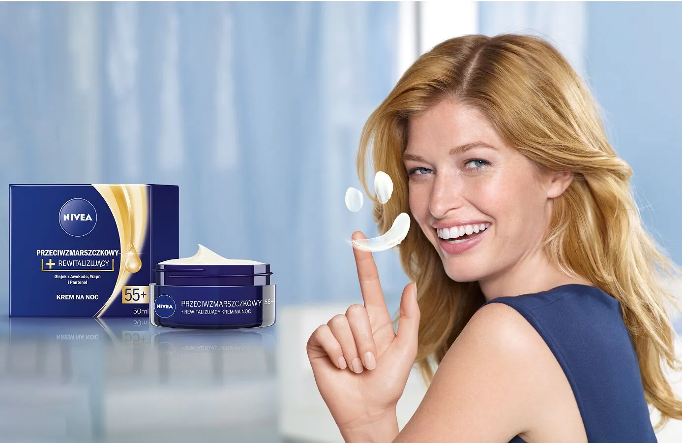 Nivea noćna krema protiv bora + revitalizirajuća 55+