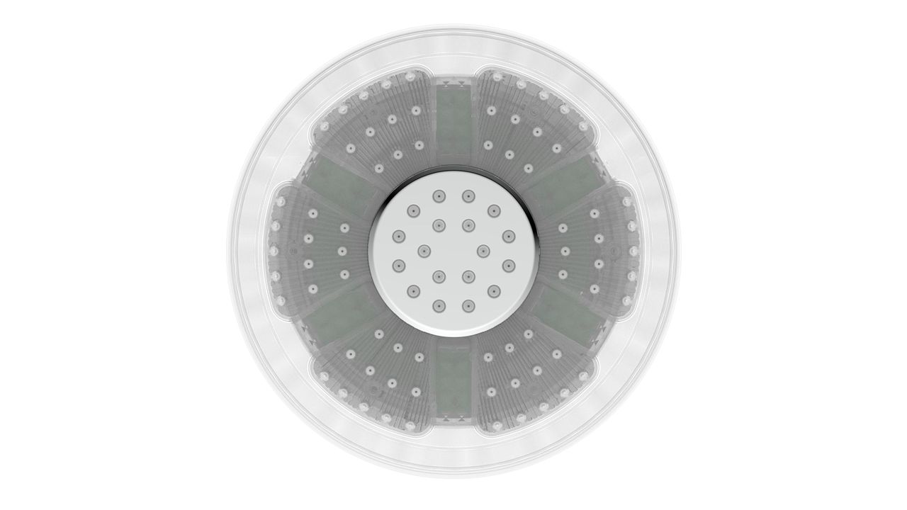 Schütte GALAXIS LED Kopfbrause, Chrom