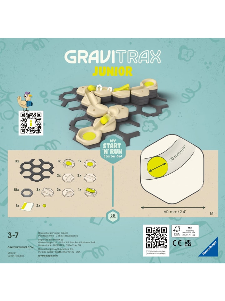 Ravensburger Kugelbahn GraviTrax Junior Starter-Set S Start and Run günstig kaufen onesize