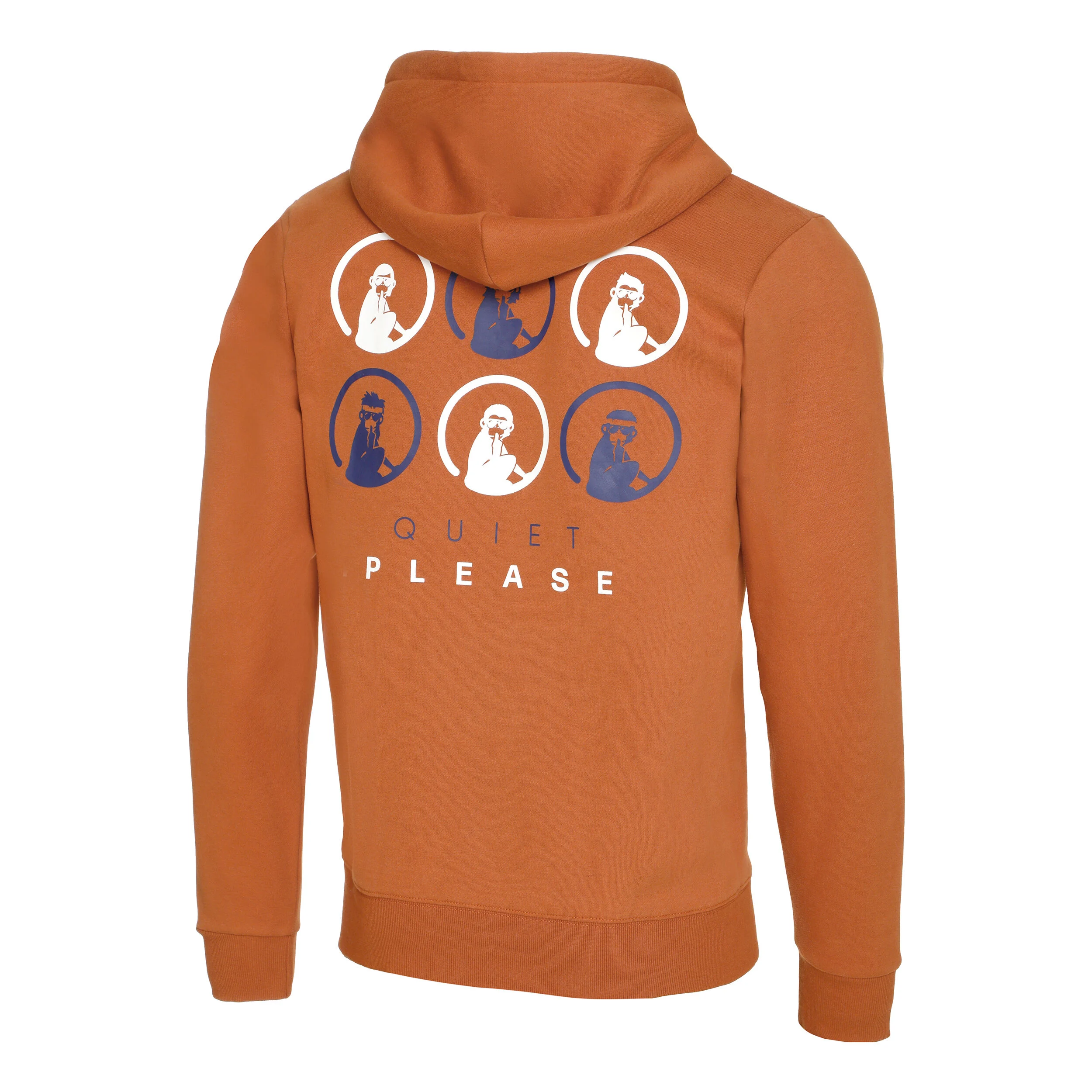 Retro Monkey Sweatjacke Herren - Orange, Mehrfarbig