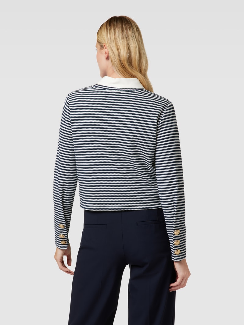 Longsleeve mit Streifenmuster in offwhite