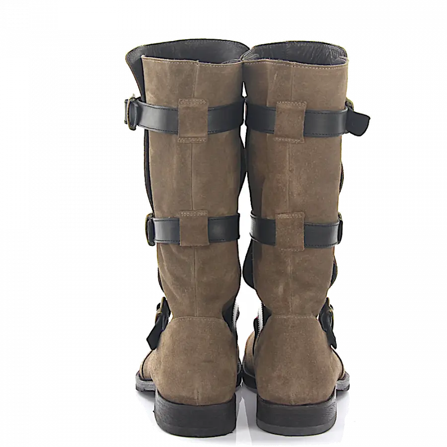 Budapester - Stiefel Veloursleder - braun