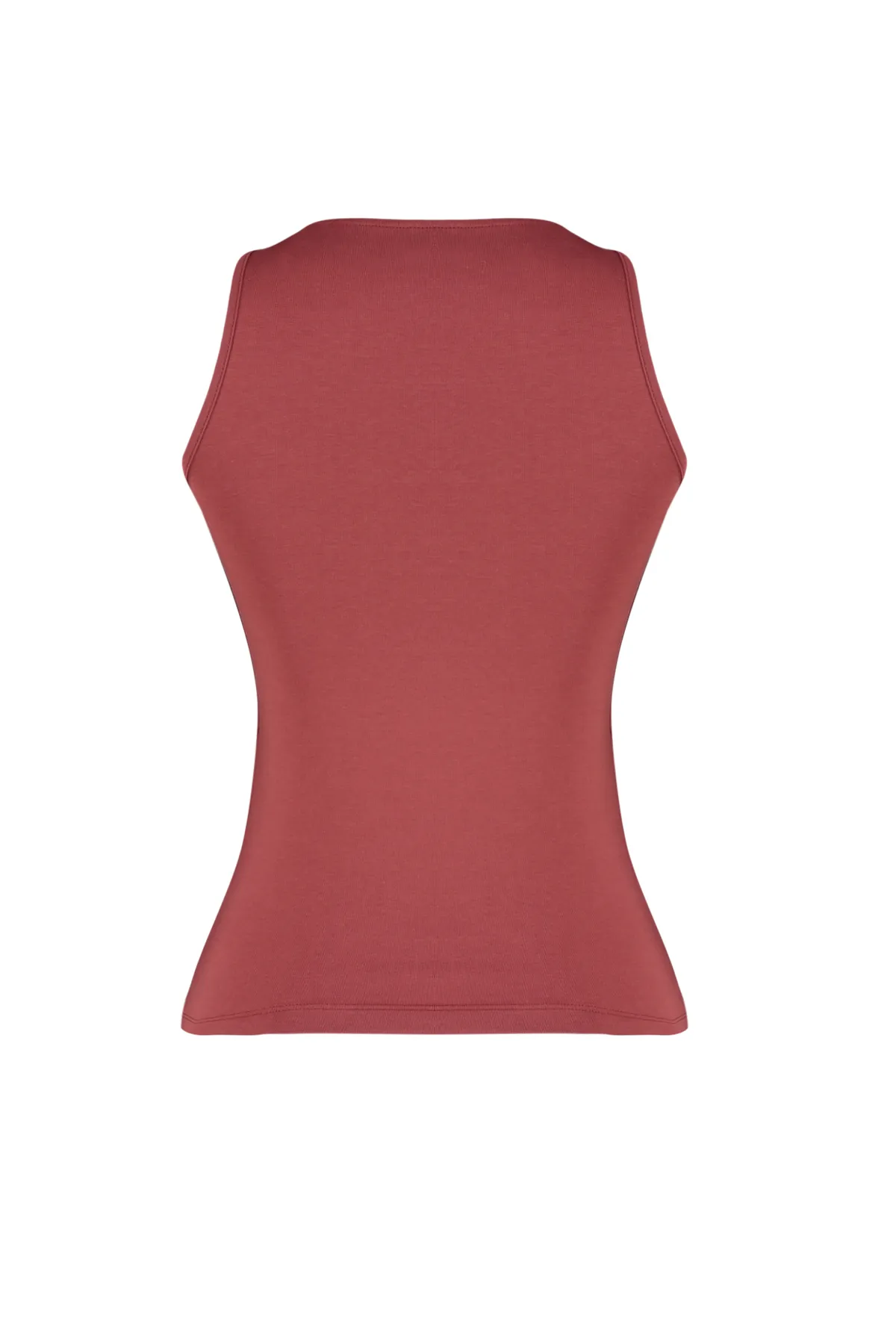 Trendyol Collection  Neckholder-Shirt aus figurbetonter Baumwolle mit flexiblem Strick, sitzt am Körper TWOSS23AL00069