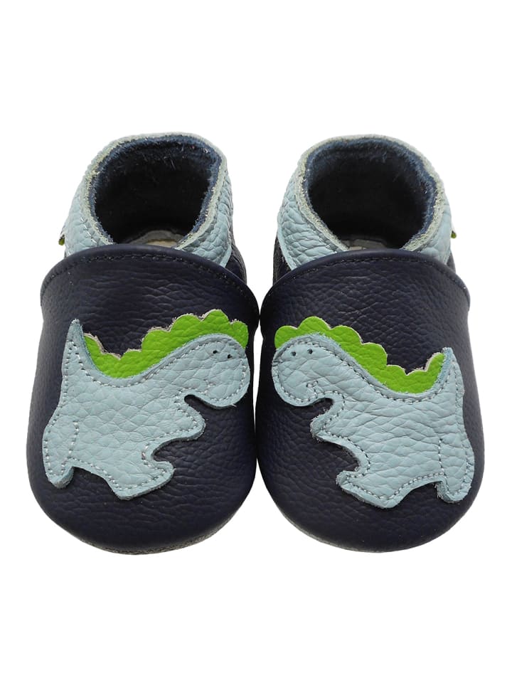 Yalion Leder-Krabbelschuhe 