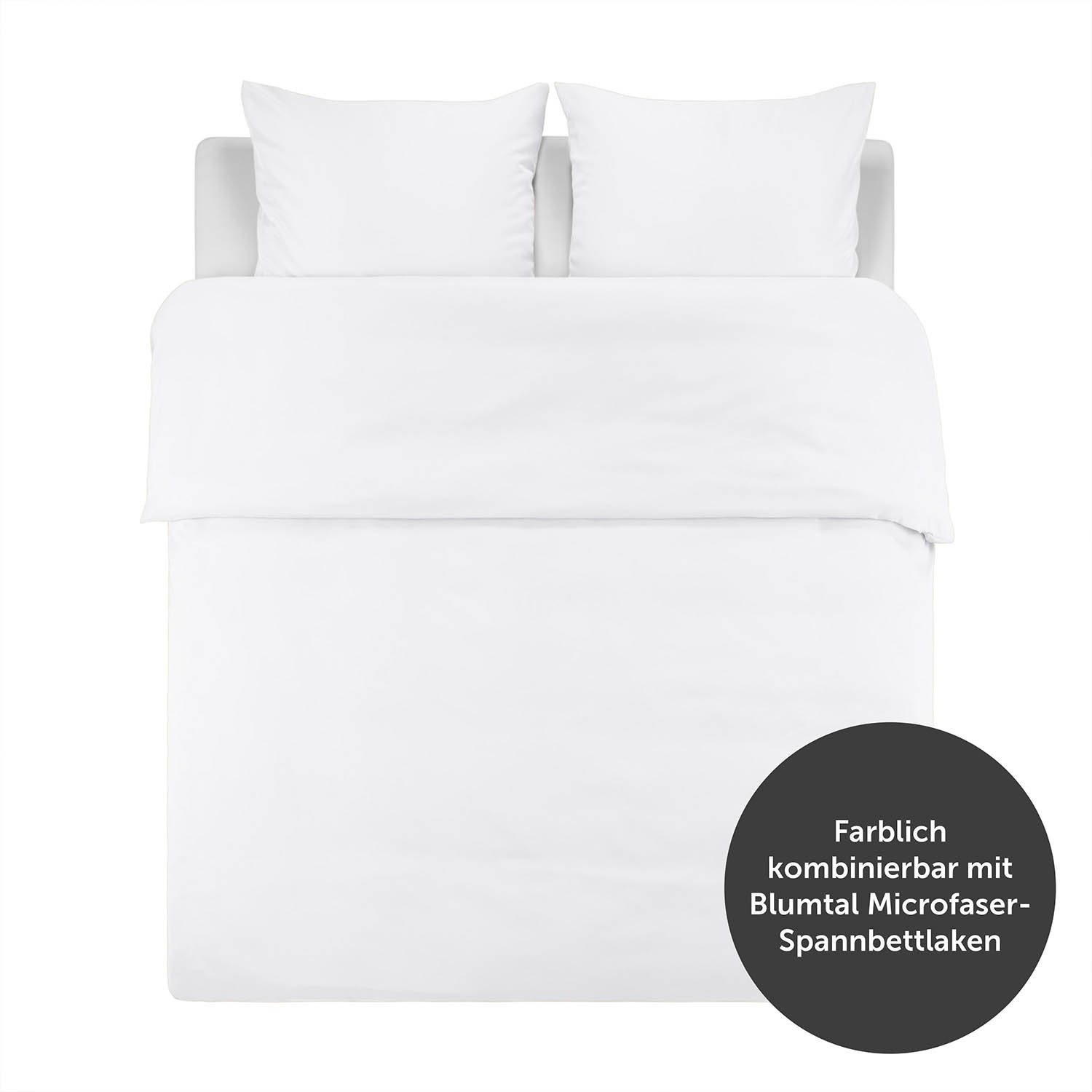 Bettwäsche Blumtal Premium Mikrofaser Wendebettwäsche, OEKO TEX, Blumtal, Weiche & bügelfreie Sommerbettwäsche, Bettbezüge aus feinem Mikrofaser