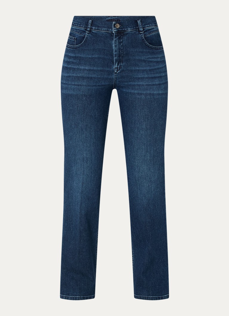Gardeur Zuri high waist straight leg jeans in lyocell blend with medium wash