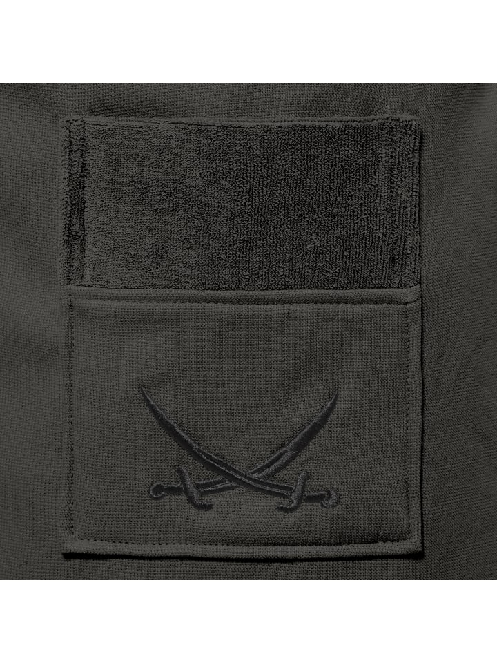 Sansibar Herren Sauna-Kilt in Anthrazit mit bestickter Tasche, 50x145 cm günstig kaufen onesize