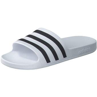 adidas Adilette Aqua Slides in weiß