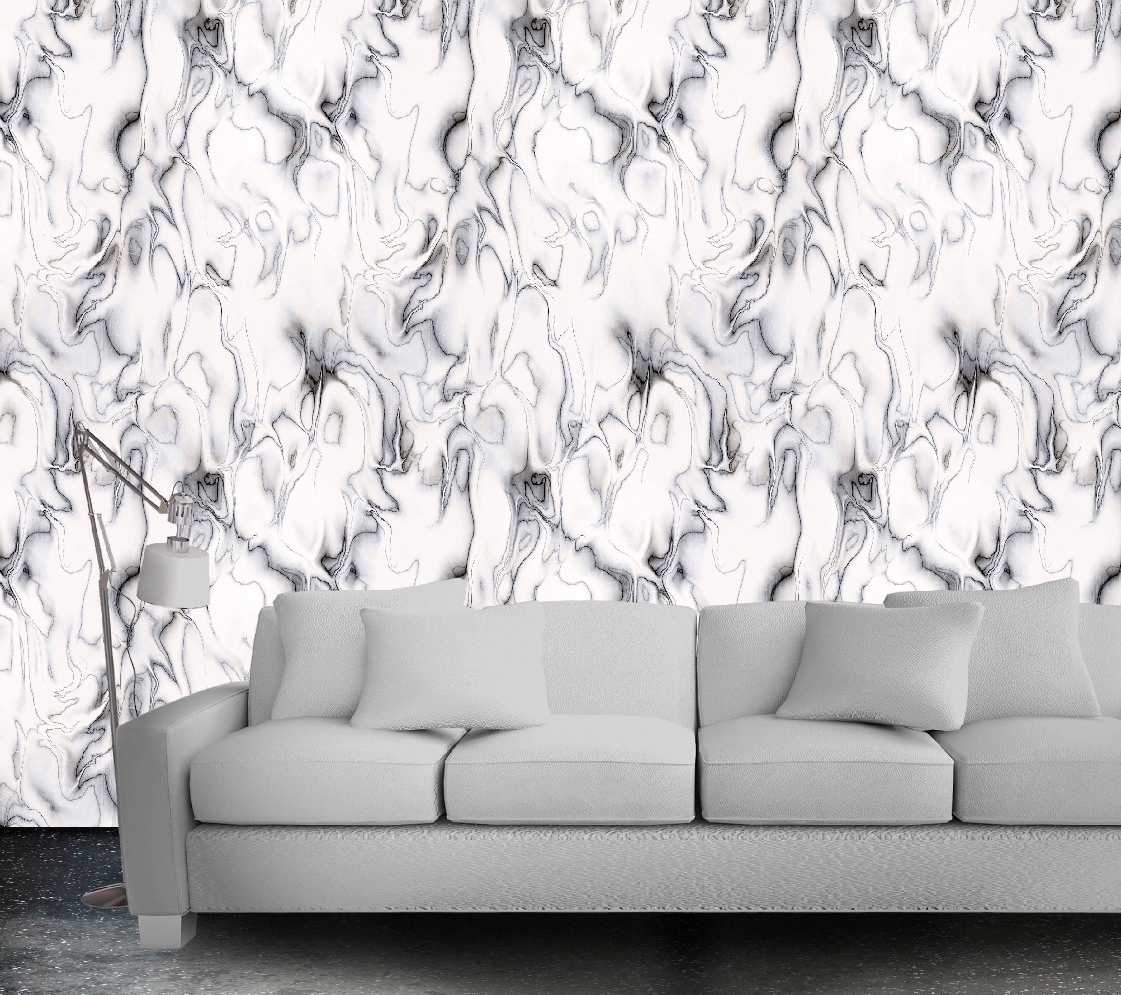 queence Vinyltapete Wainaish, Steinoptik, 90 x 250 cm, selbstklebend