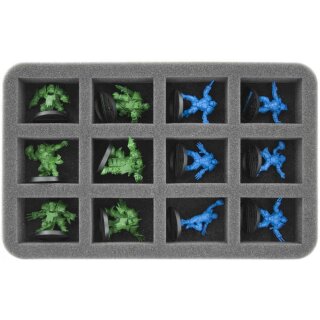 Feldherr 40 mm Half-Size Schaumstoff für 12 Blood Bowl Miniaturen