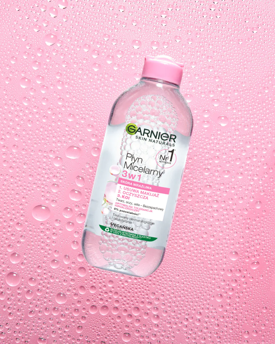 „Garnier Skin Naturals“ micelinis vanduo jautriai odai 3 viename