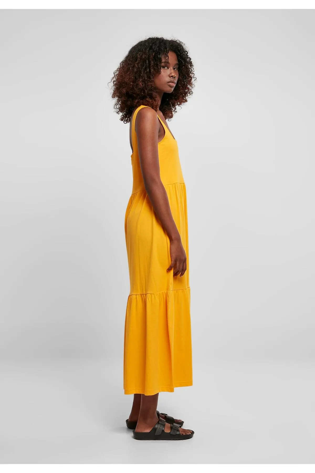 Urban Classics  Damen 7/8-langes Volant-Sommerkleid für Damen