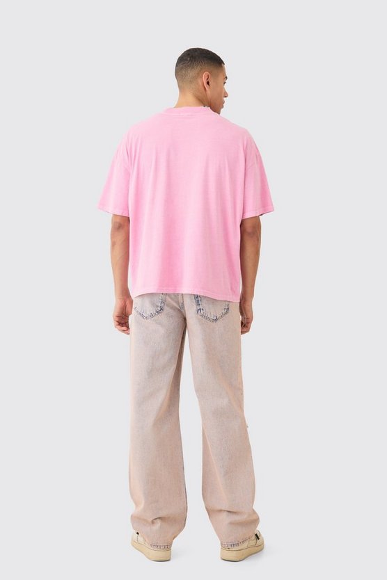 Oversize Official T-Shirt mit Totenkopf-Print
