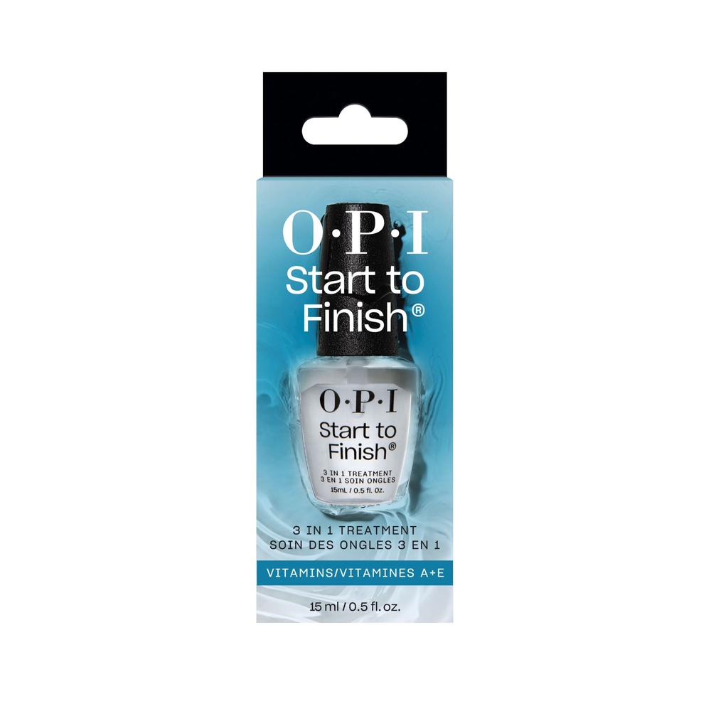 O.P.I NT - Start-To-Finish Traitement 3 en 1 pour ongles Base coat, Top Coat et durcisseur