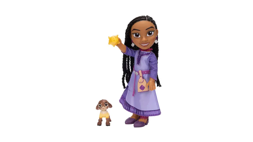 Jakks Pacific -  Wish - Asha Funktionspuppe 38cm mit Valentino und Stern