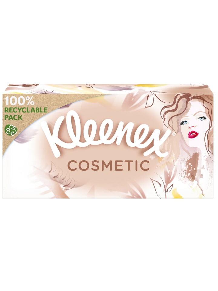 Kleenex Cosmetic Kosmetiktücher-Box Taschentücher extra-weich 3-lagig 24 x 80 Stk günstig kaufen onesize