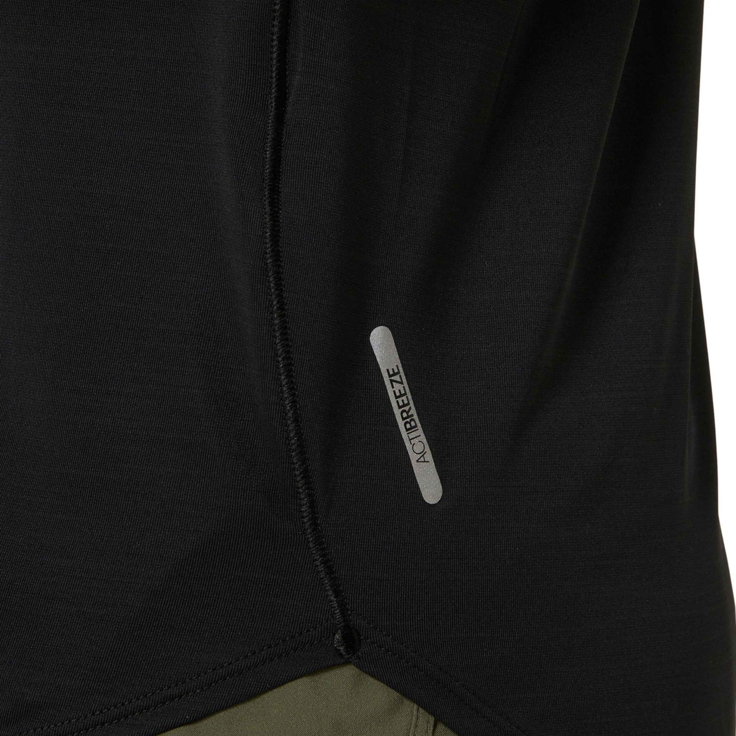 Road V-Neck Laufshirt Damen - Schwarz