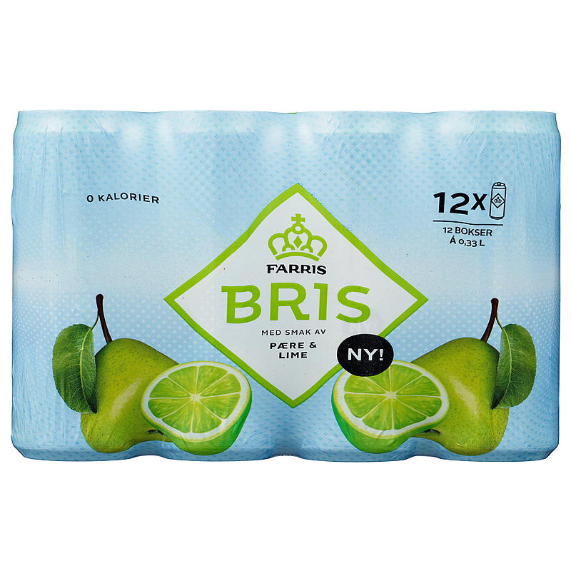 Farris Farris Bris 12-pk 0.33 l boks pære/lime