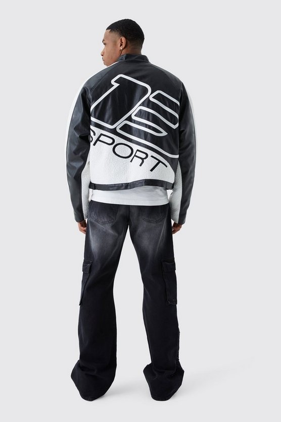 Lockere zerrissene Cargo-Schlagjeans