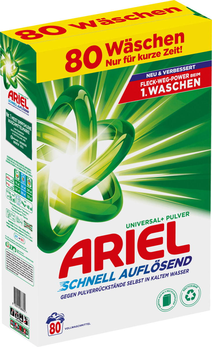 Vollwaschmittel Pulver, 80 Wl