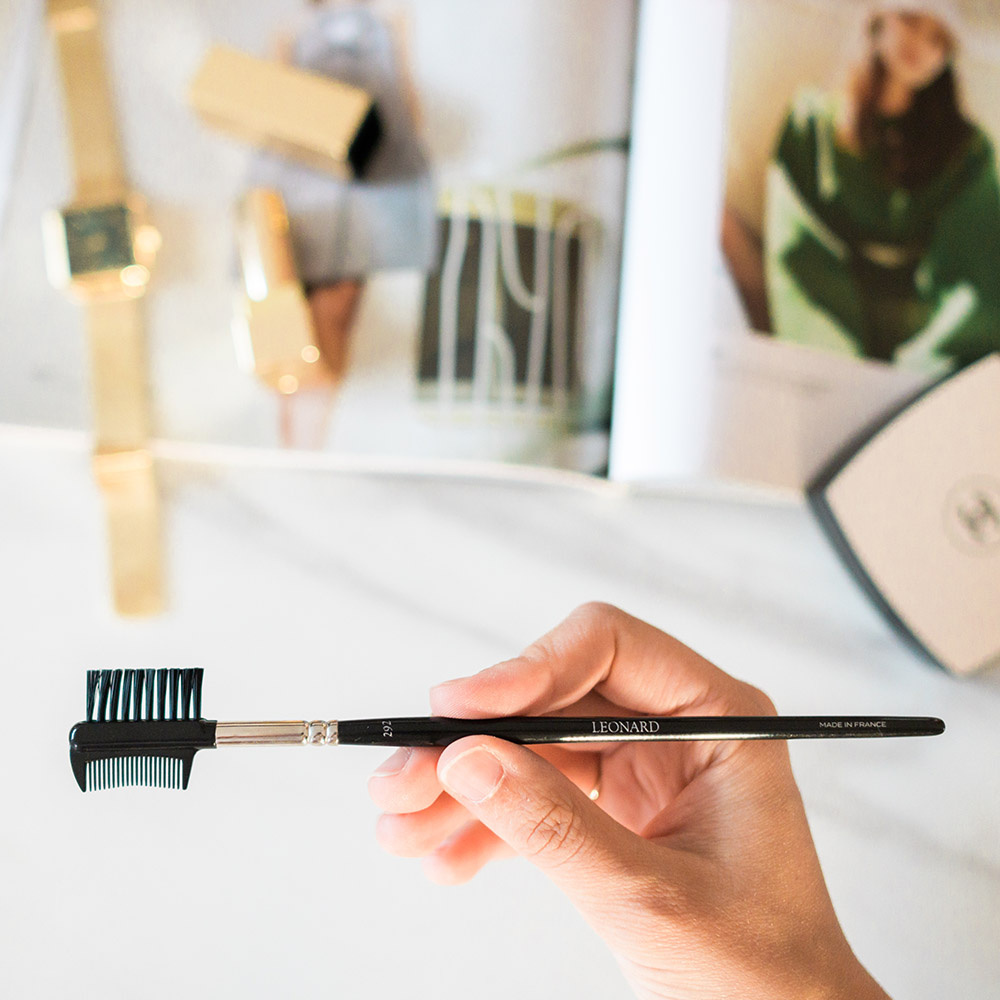 Leonard brushes Brosse peigne cils et sourcils n°292 Pinceau cils et sourcils