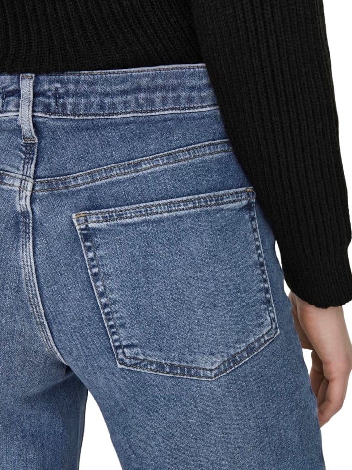 ONLY Jeans ONLMADISON BLUSH HW WIDE flared in Blau günstig kaufen