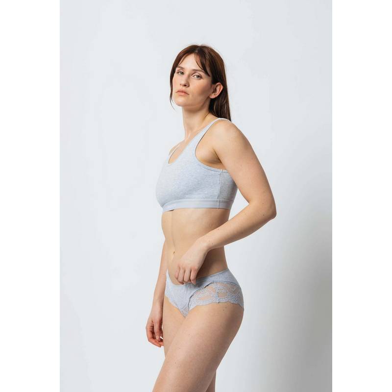 Snocks Hipster mit Spitze aus Bio-Baumwolle Unterhose Damen