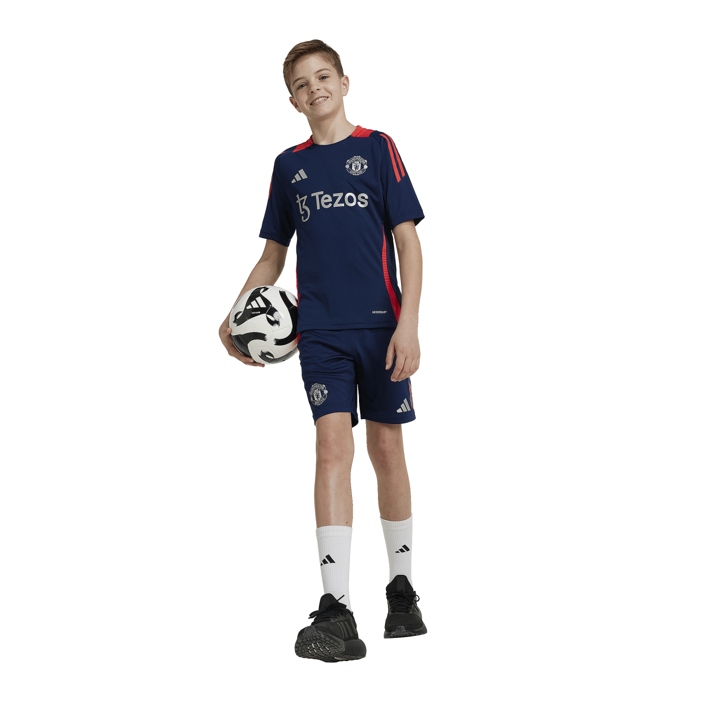 adidas Manchester United Short Kids Blau