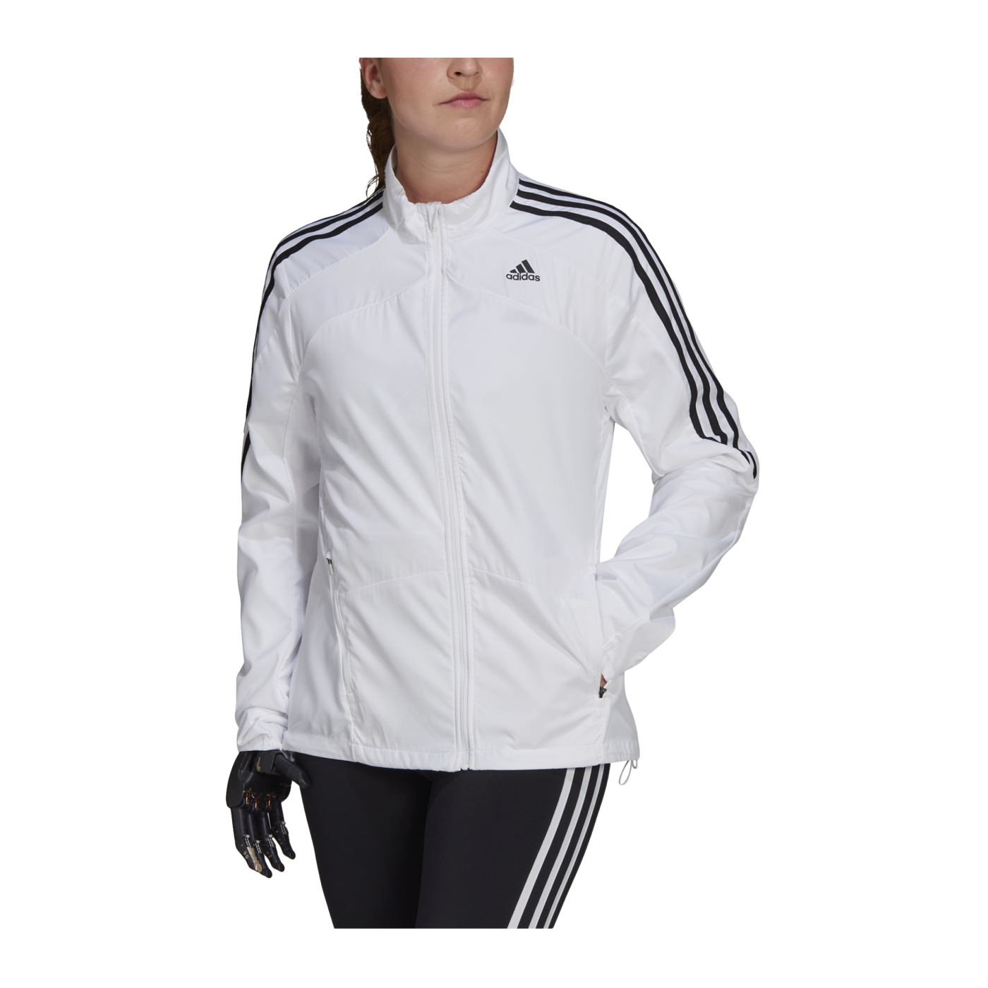 adidas Marathon Response Jacke Running Damen Weiss
