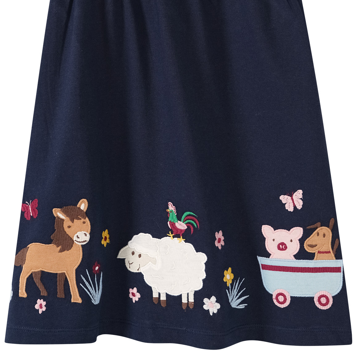 Mädchen Kleid mit Tier-Applikation
